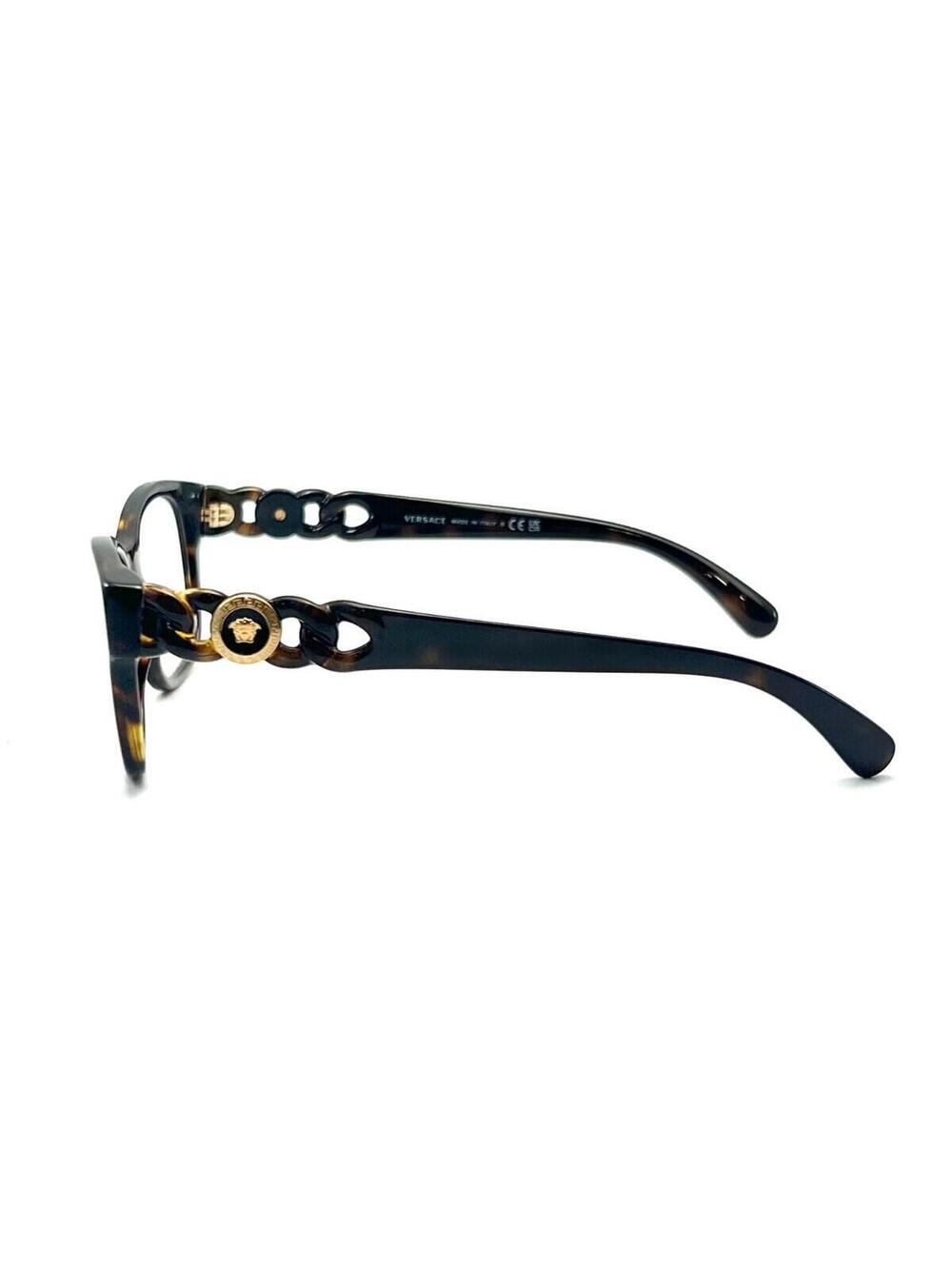 Versace Ve3306 108 Brown Havana Authentic Eyeglasses 54-17 140 - Picture 2 of 3